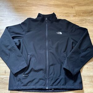 Northface Men’s XL Black Chromium Fleece Lined Soft Shell AMUP Jacket Good Shape